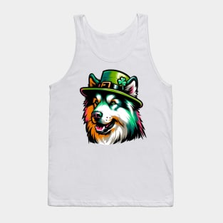 Lapponian Herder Dog Celebrates Saint Patrick's Day Tank Top